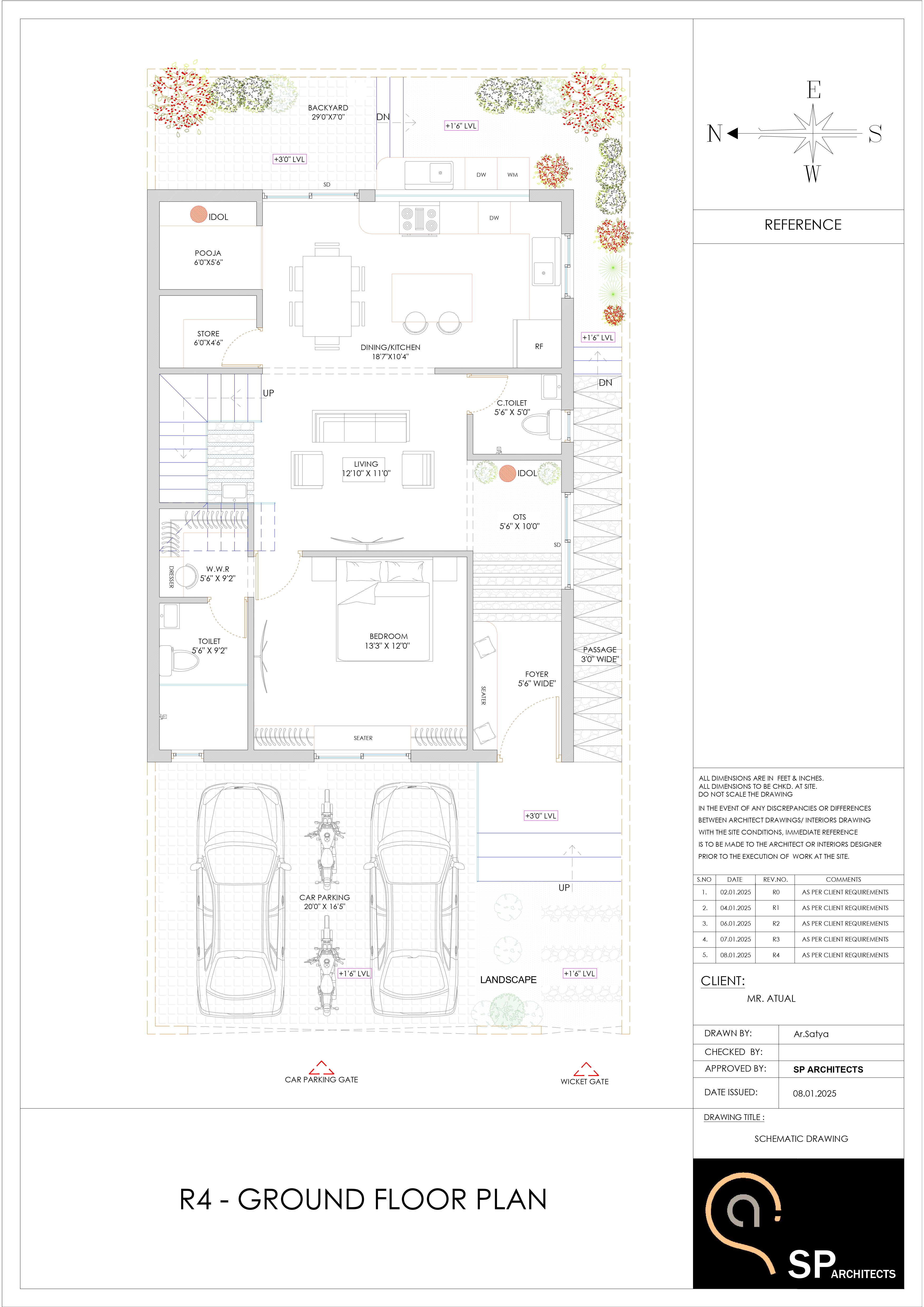 Atul Residence architectural drawing