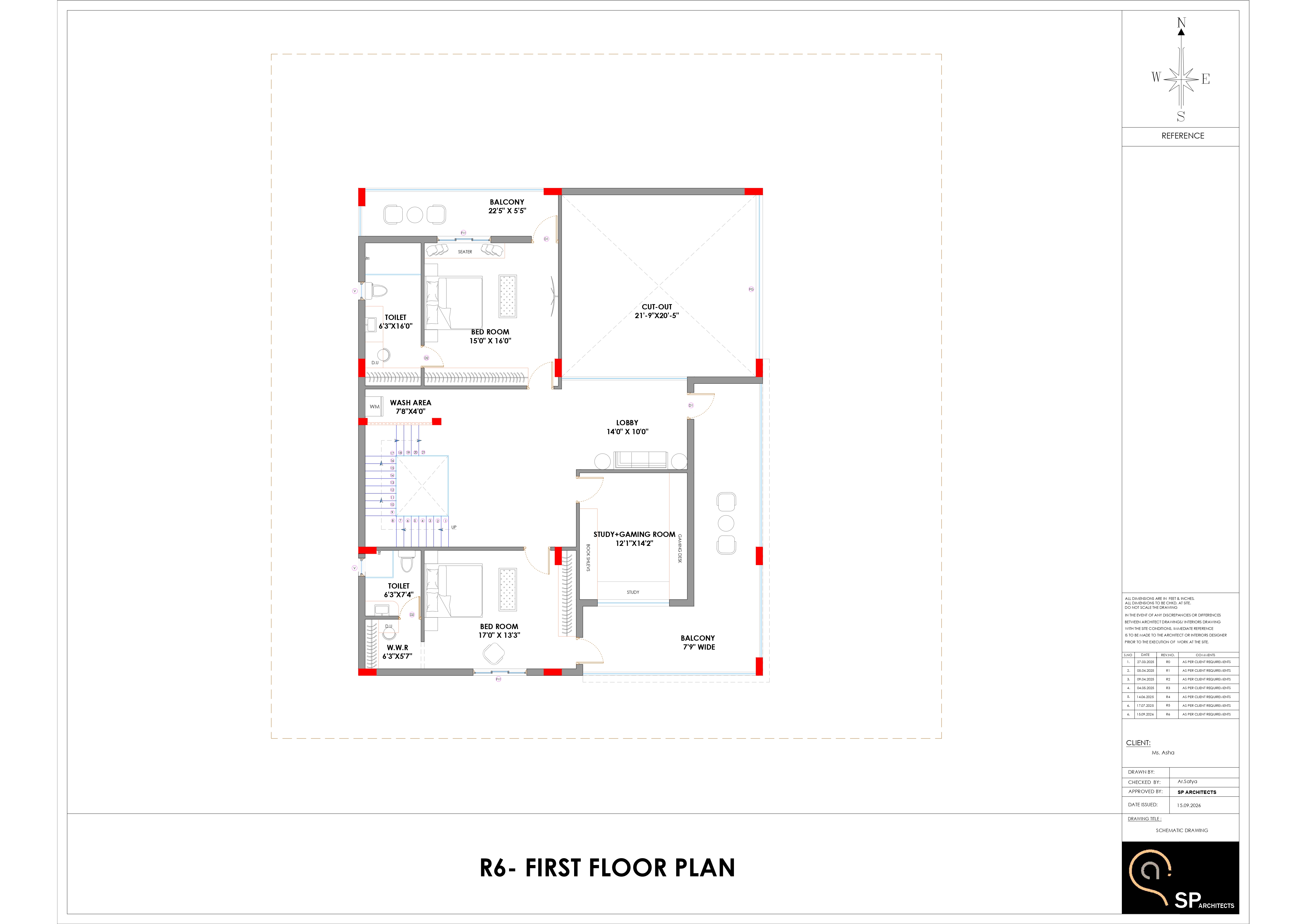 Manoj Kumar Singh Residence selected drawing 5