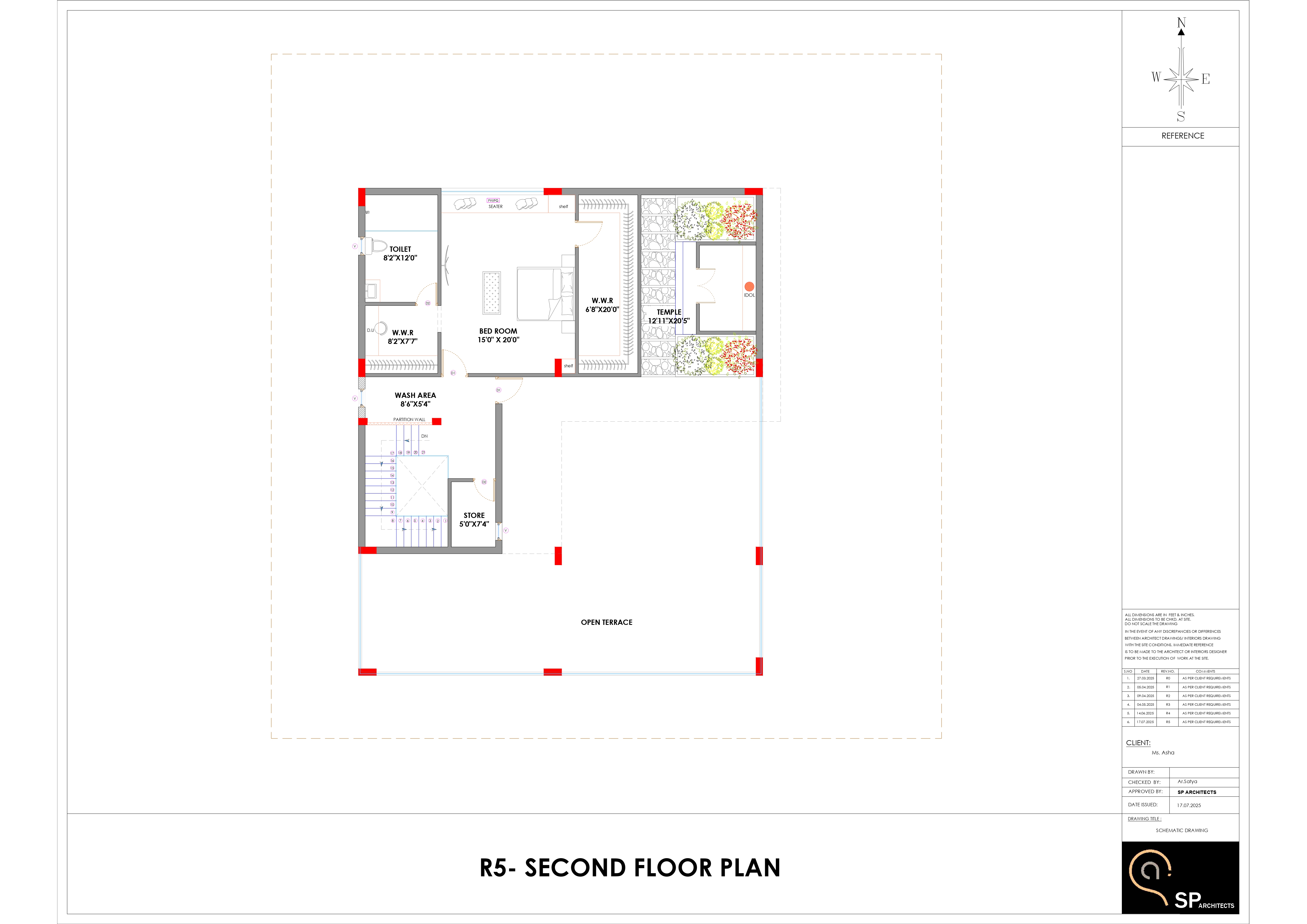Manoj Kumar Singh Residence selected drawing 6