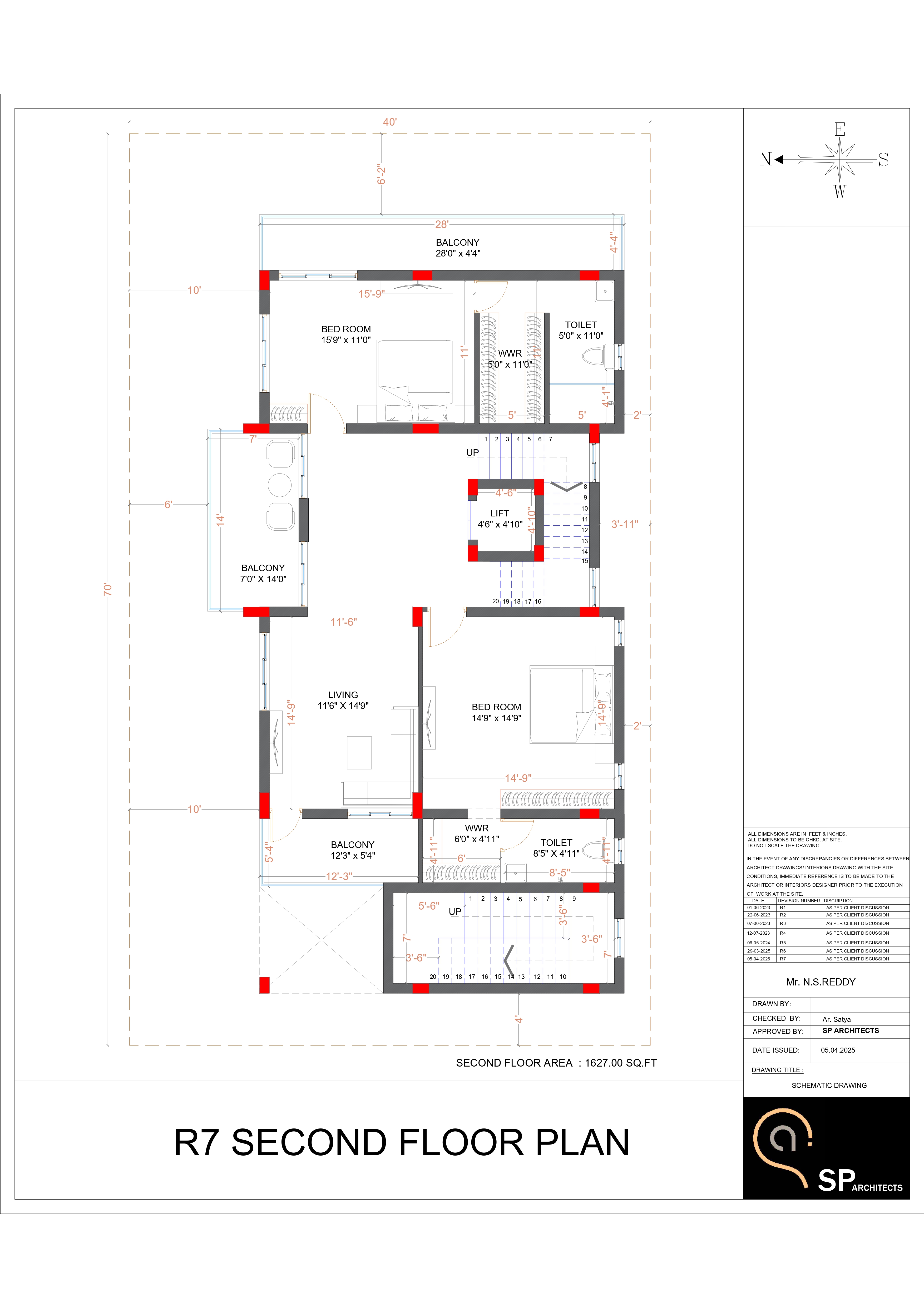 NS Reddy Residence selected drawing 6