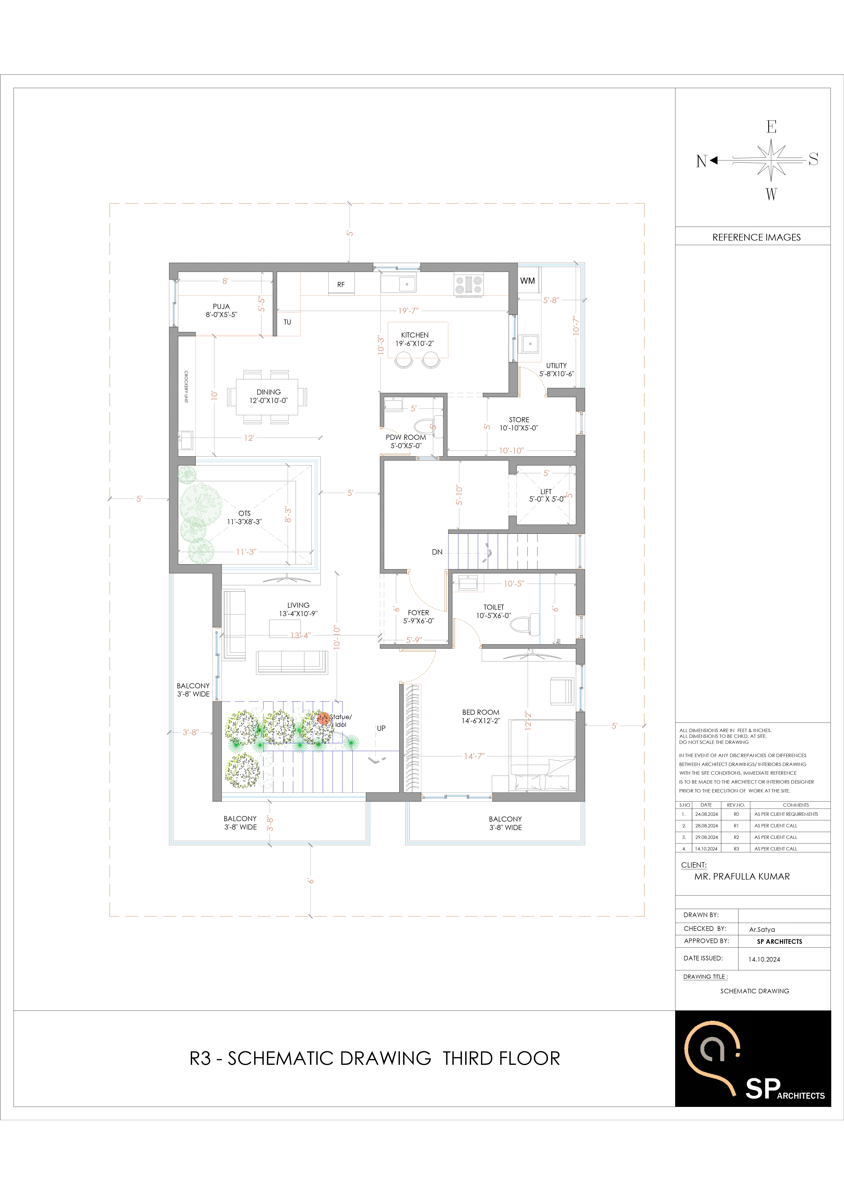 Prafulla Residence selected drawing 3