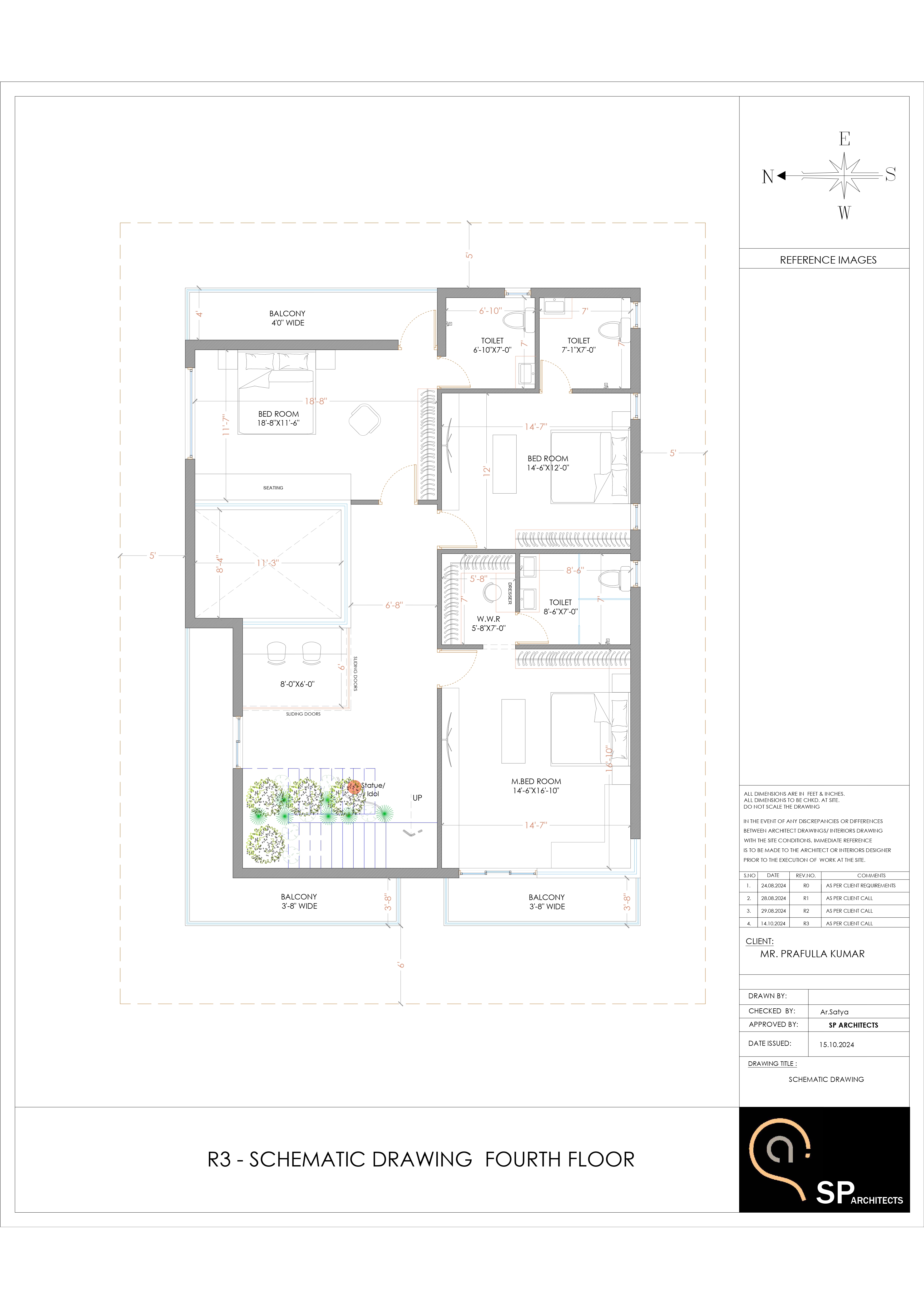 Prafulla Residence selected drawing 4